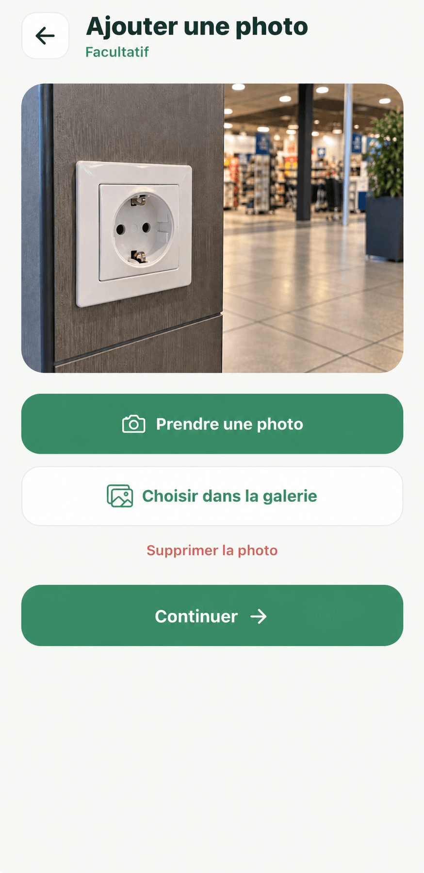 Ajout d'une photo d'un lieu dans IciOuLà